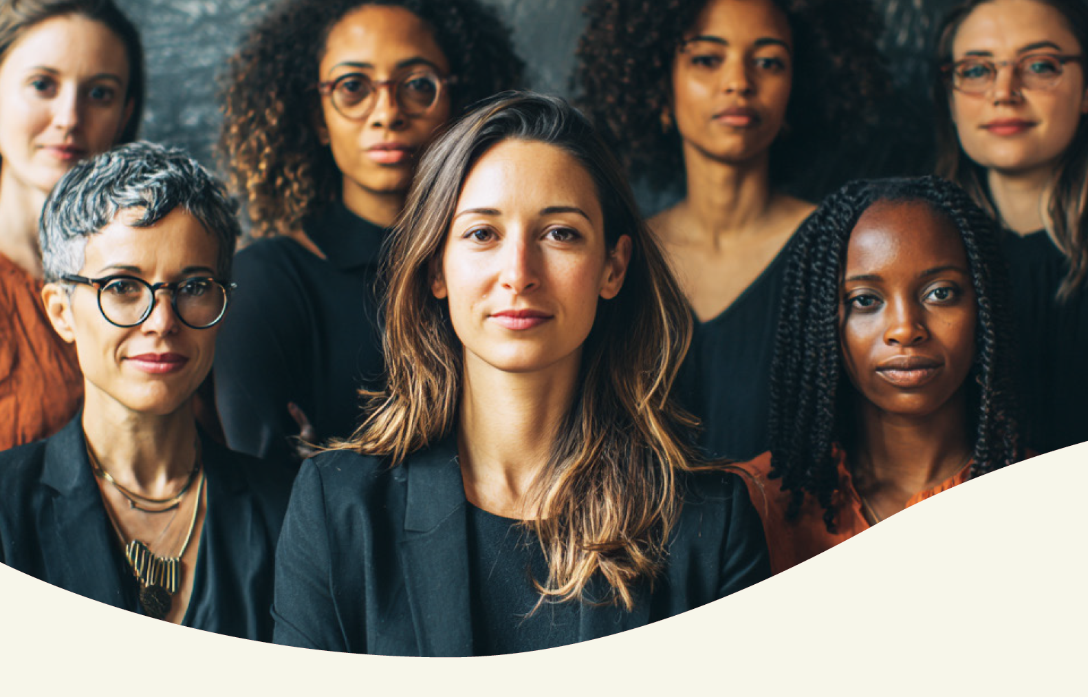 Report cover featuring a group of women standing together.