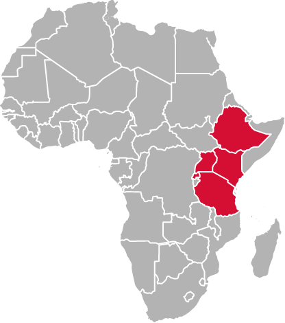 Map d'Africa de l'Est