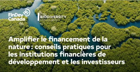 Couverture du rapport intitulé Amplifier le financement de la nature