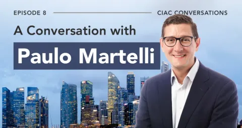 Thumbnail of the podcast episode titled "CIAC Conversations: A Conversation with Paulo Martelli, VP & Chief Investment Officer of FinDev Canada"