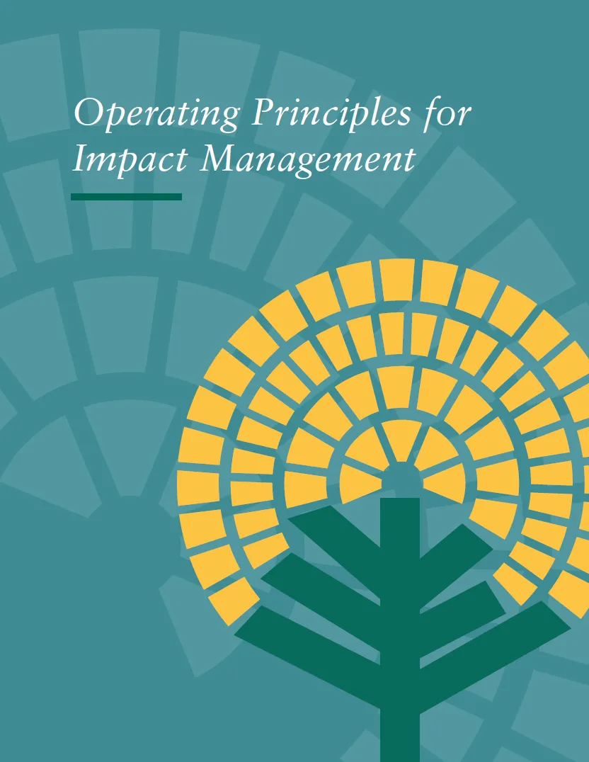Disclosure Statement, Operating Principles for Impact Management ...