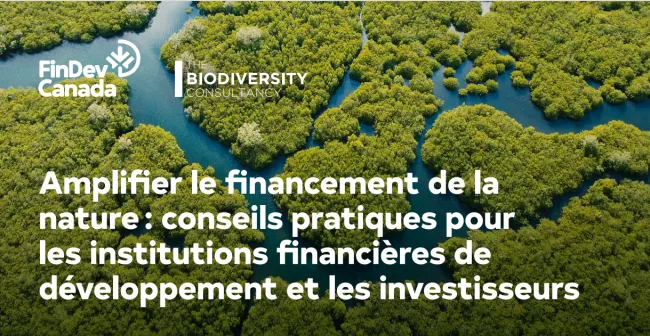 Couverture du rapport intitulé Amplifier le financement de la nature
