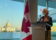 Picture of Lori Kerr at the World Bank Annual Meetings
