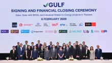 Group picture of GULF and FinDev Canada's teams during their Financial Closing Ceremony