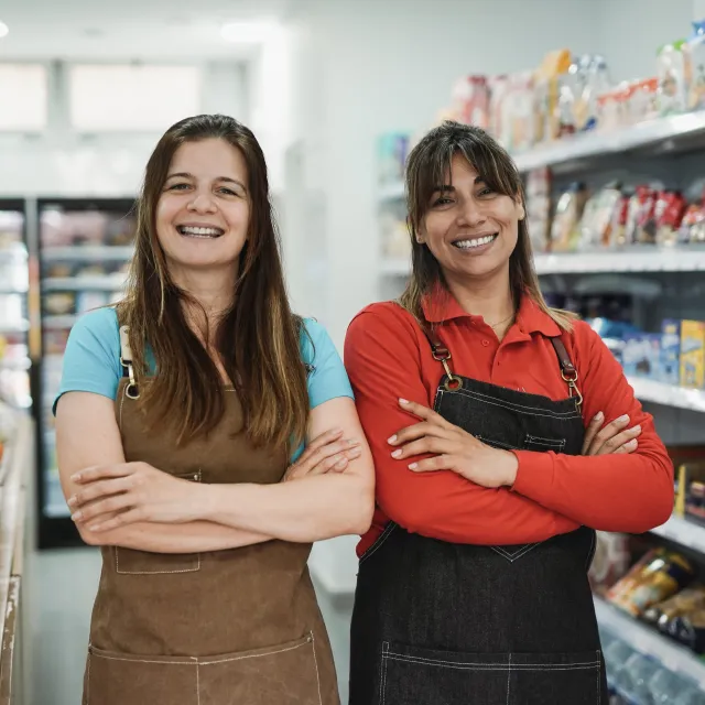 two women in store