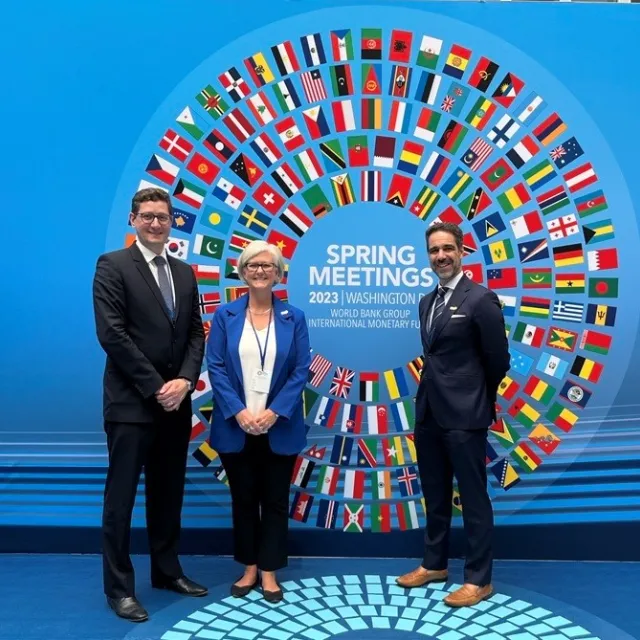 Senior leadership at World Bank Spring Meetings