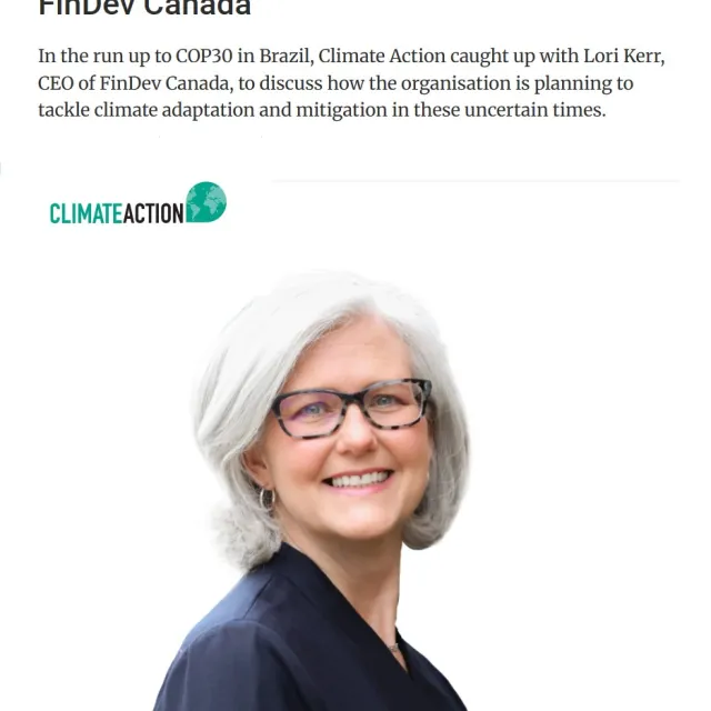 Screenshot of Lori Kerr's interview with Climate Action