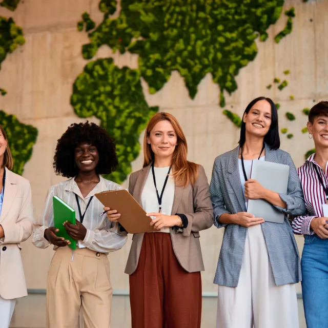 Group of women at work