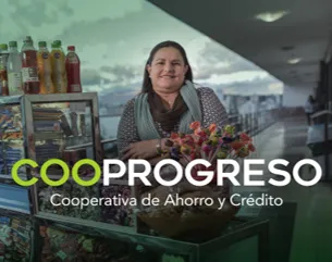 Woman working with logo overlayed