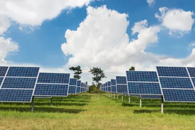 Solar panel farm