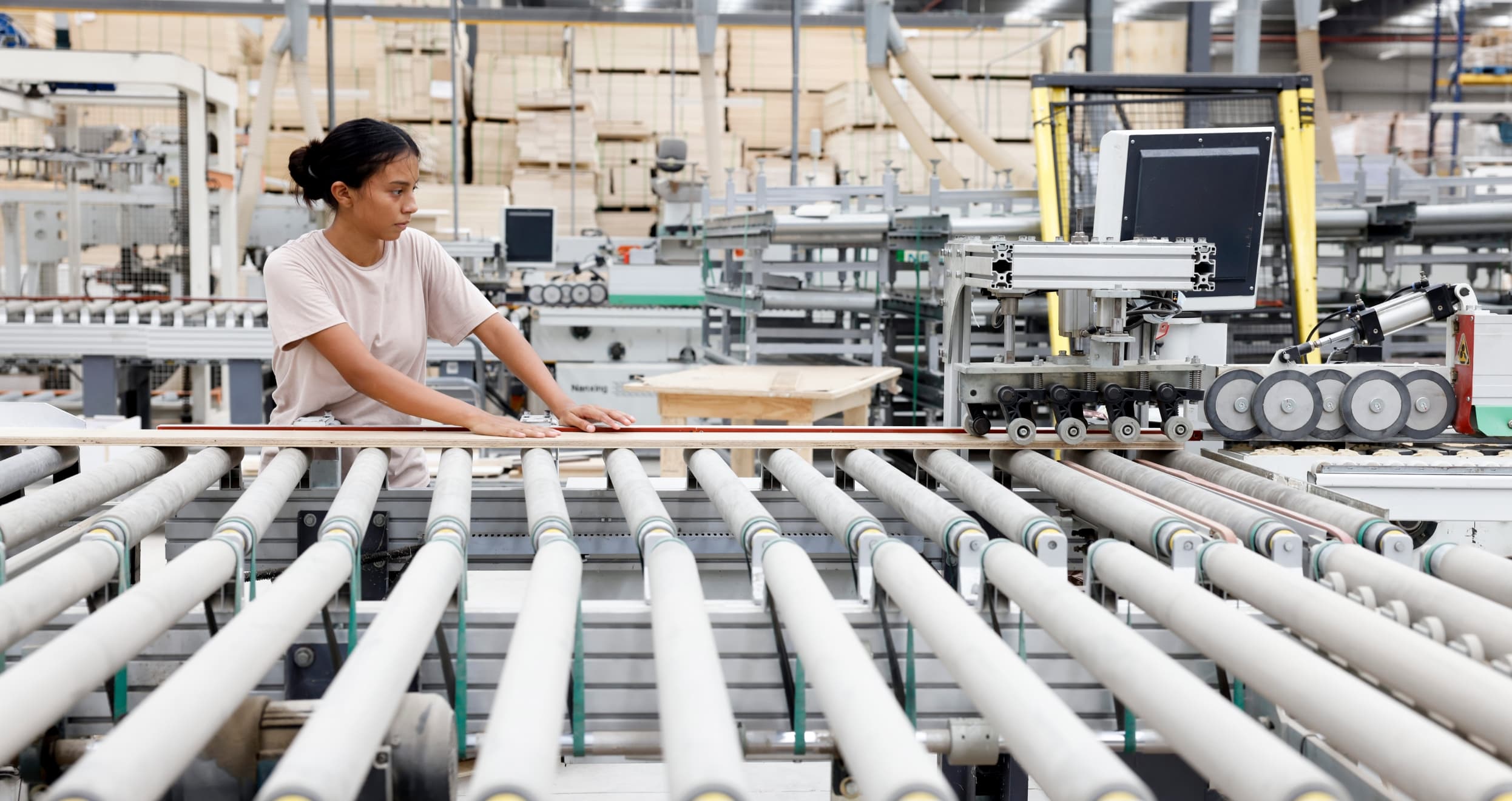 Wood processing at Woodgenix, Banverde’s client